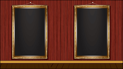 Marco de madera de la vendimia 01 - vector de material