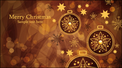 Brown Gorgeous Navidad de fondo 02 - vector de material