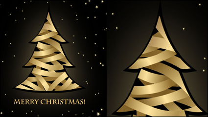 Creativo rbol de Navidad 01 - vector de material