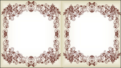 Fine frontera patrn 01 - vector de material