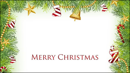 La Navidad frontera elemento 04 - vector de material