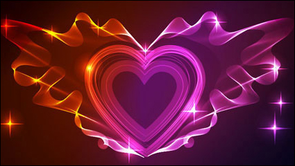 Valentine hermosa luz 01 - vector de material