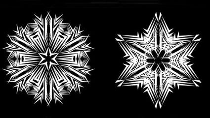 Negro y blanco patrn 01 - vector de material