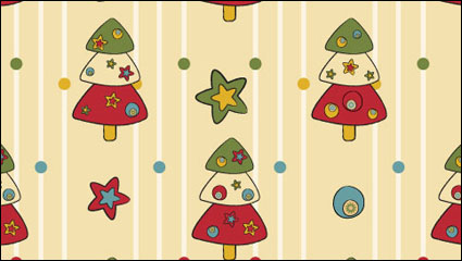 Patrn de dibujos animados de Navidad de fondo 04 - vector de material