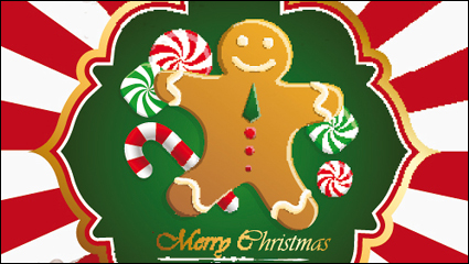 Hermoso fondo de Navidad 02 - vector de material