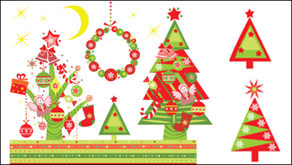 Árbol de Navidad 02 - vector de material