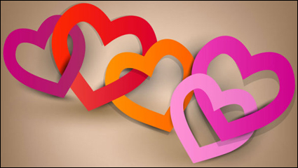 Elementos de etiqueta de San Valentn 02 - vector de material