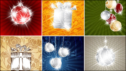Estrellado Navidad de fondo 02 - vector de material