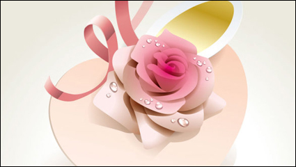 Hermosas rosas 04 - vector de material