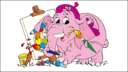 Cartoon imagen 01 - vector de material de