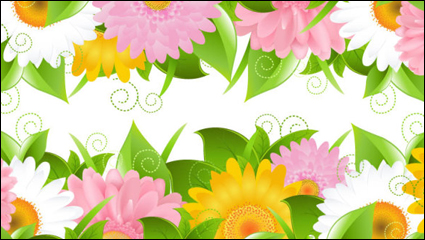 Flor de fondo del cordn del ptalo 02 - vector de material