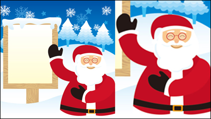 Winter material de Navidad 03 - vector de material