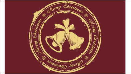 Campanas de Navidad Hermoso fondo de 03 - vector de material