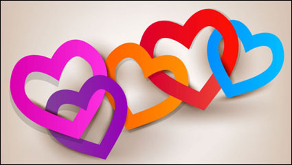 Elementos de etiqueta de San Valentn 01 - vector de material
