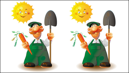 Los trabajadores agrcolas 03 - vector de material