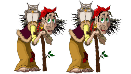 Imagen de la bruja - vector de material