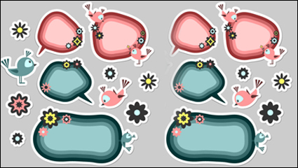 Cute dibujos animados 02. - Material de vectores