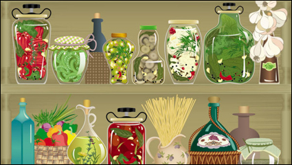 Cartoon escaparate 04 - vector de material