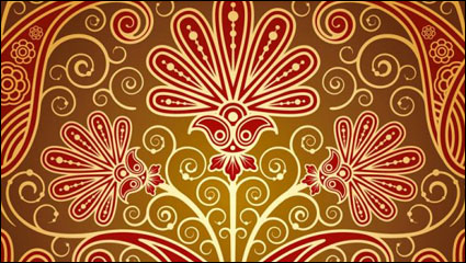 Continental exquisita patrn de fondo 02 - vector de material