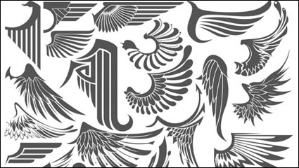 Wings hunde 01 - vector de material