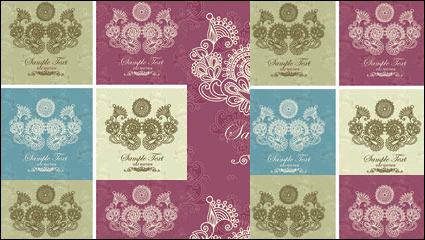 Simple y elegante patrn de fondo 01 - vector de material