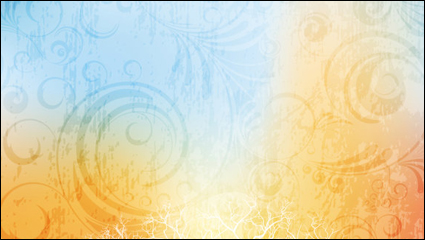 Fantasa fondo de la silueta 03 - vector de material