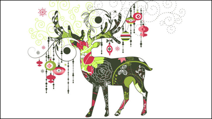 Modelo de la Navidad hermosa 01 - vector de material
