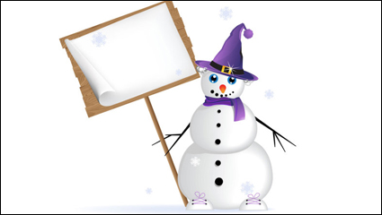 Winter material de Navidad 05 - vector de material