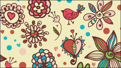 Patrn de dibujos animados de fondo 01 - vector de material