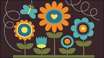 Pintura Infantil 02 - vector de material