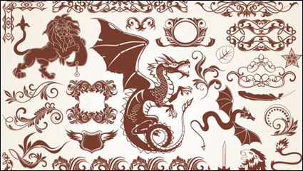 Patrones de estilo europeo 03 - vector de material