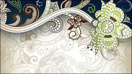 Adornado clsico vector material patrn de -2