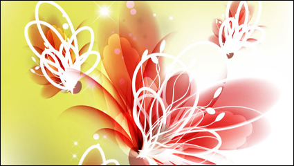 Flores de colores 01 - vector de material
