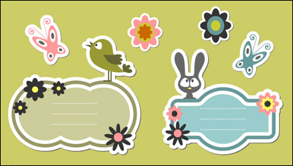 Cute dibujos animados 03. - Material de vectores