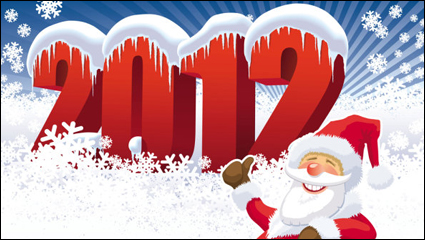 Winter material de Navidad 04 - vector de material