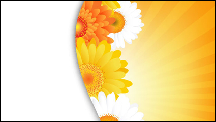 Ptalos de la flor del cordn de fondo 05 - vector de material