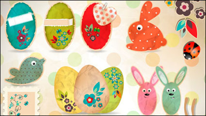 Huevo Cartoon ilustracin de fondo 01 - vector de material