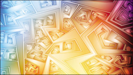 Fantasa fondo silueta 01 - vector de material