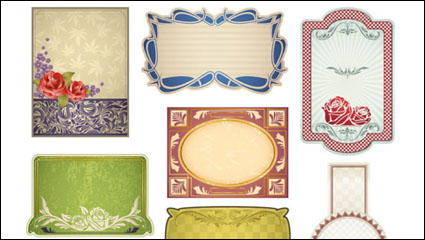 Exquisito frontera 01 - vector de material