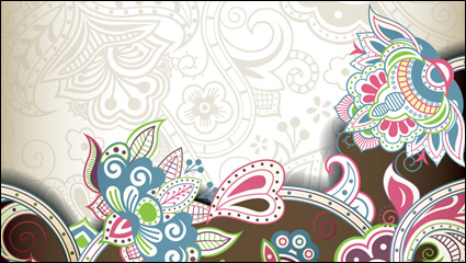Adornado clsico vector material patrn -5