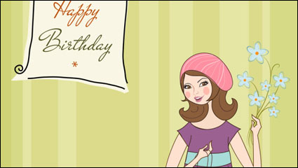 Cute dibujos animados ilustrador 02 - vector de material