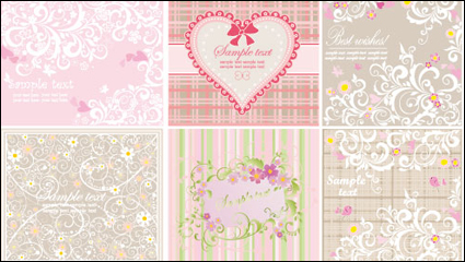 Modelo 04 encaje de estilo europeo - vector de material