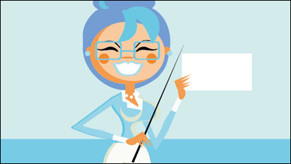 Personajes de dibujos animados - vector de material