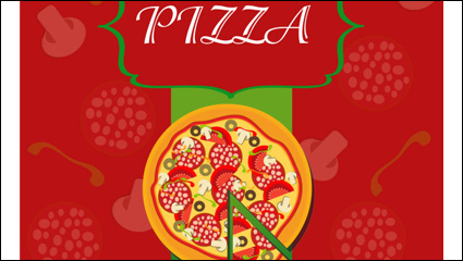 Pizza Illustrator 01 - vector de material
