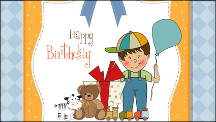 Cute dibujos animados ilustrador 04 - vector de material
