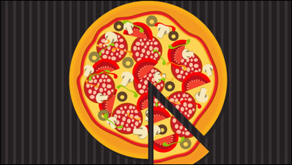 Pizza Illustrator 03 - vector de material
