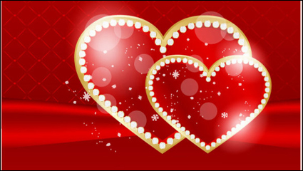 Tarjeta de San Valentn 02 - vector de material