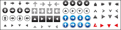 Icono de flecha de vectores material til