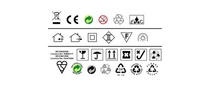 Marcado CE, como la proteccin del medio ambiente icono basura