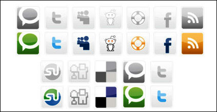 Icono - el mundialmente famoso logotipo vectorial icono sitio web 2.0 de material